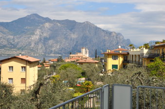 Malcesine Blick vom Balkon der Casa Ranci